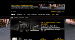 Desktop Screenshot of poker.bwin.it