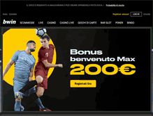 Tablet Screenshot of poker.bwin.it