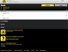 Tablet Screenshot of games.bwin.com